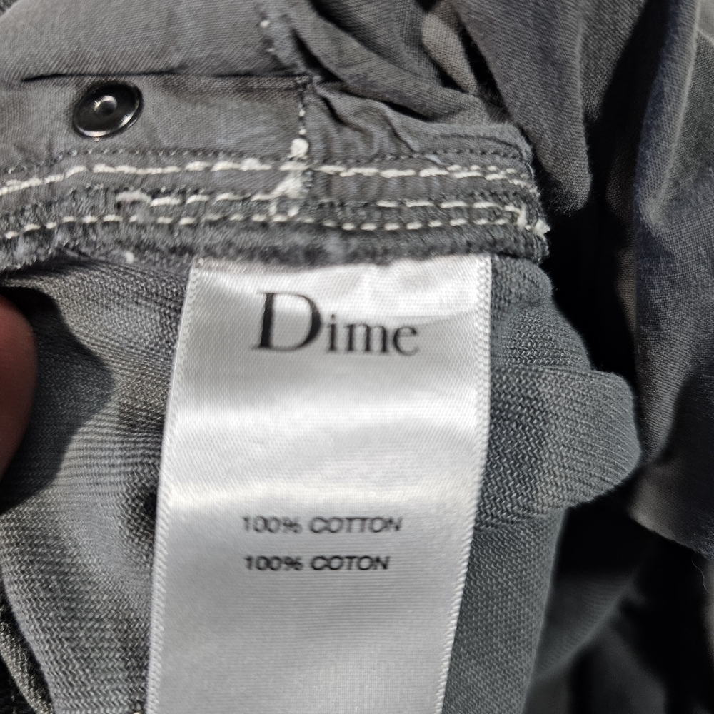 DIME - Baggy Denim Pants Dark Gray Size 30. - Picture 8 of 10